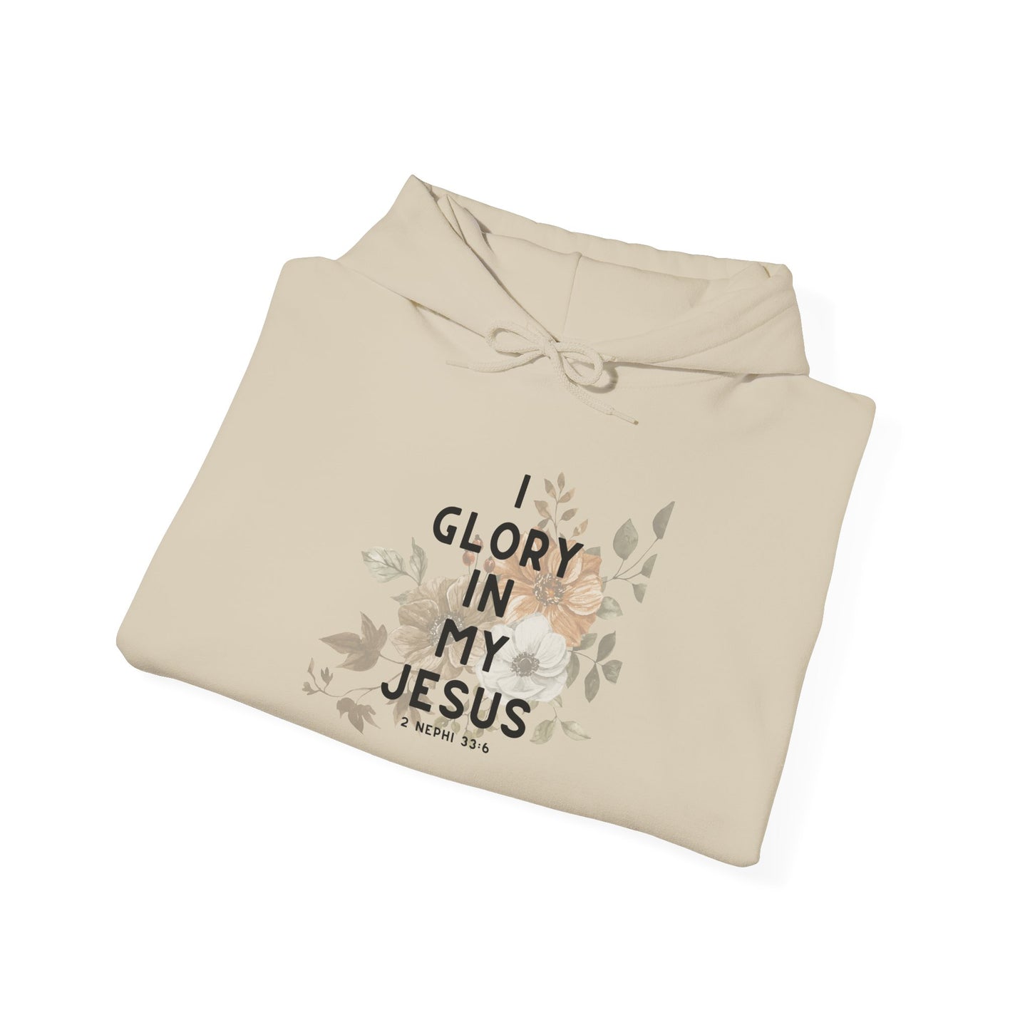 I Glory in My Jesus Mid-Weight Unisex Hoodie