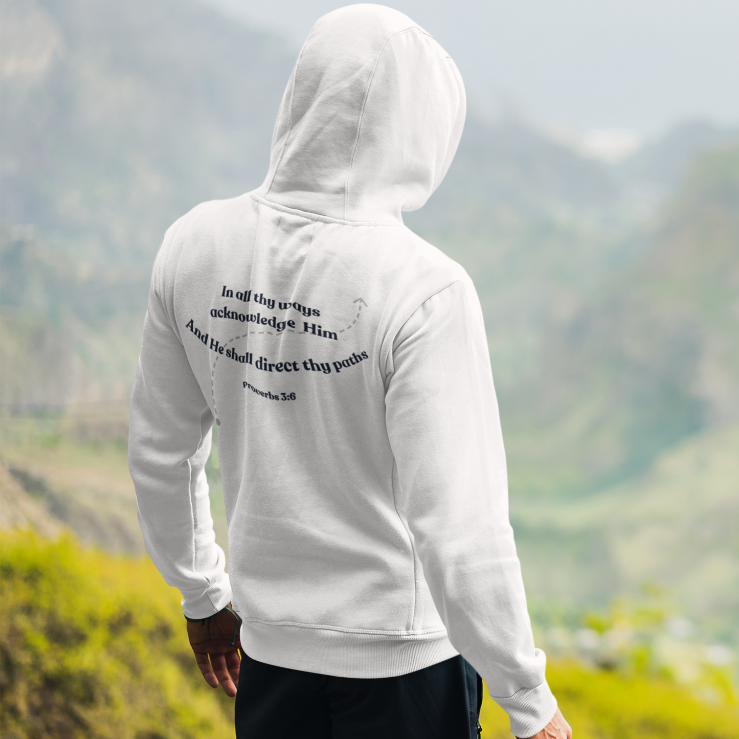 In All Thy Ways Acknowledge Him Unisex Heavyweight Hoodie