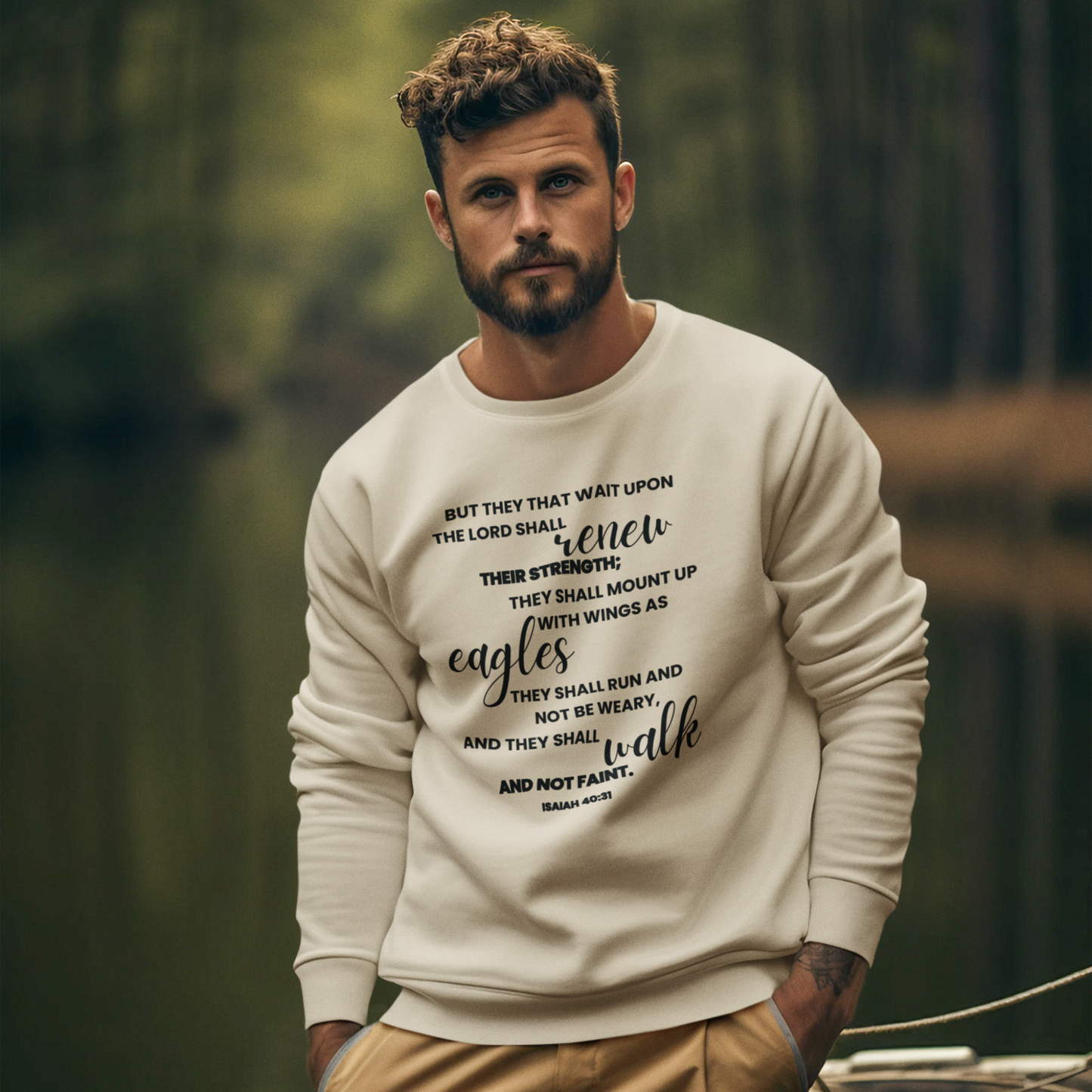 But they that wait upon the Lord Unisex Sweatshirt