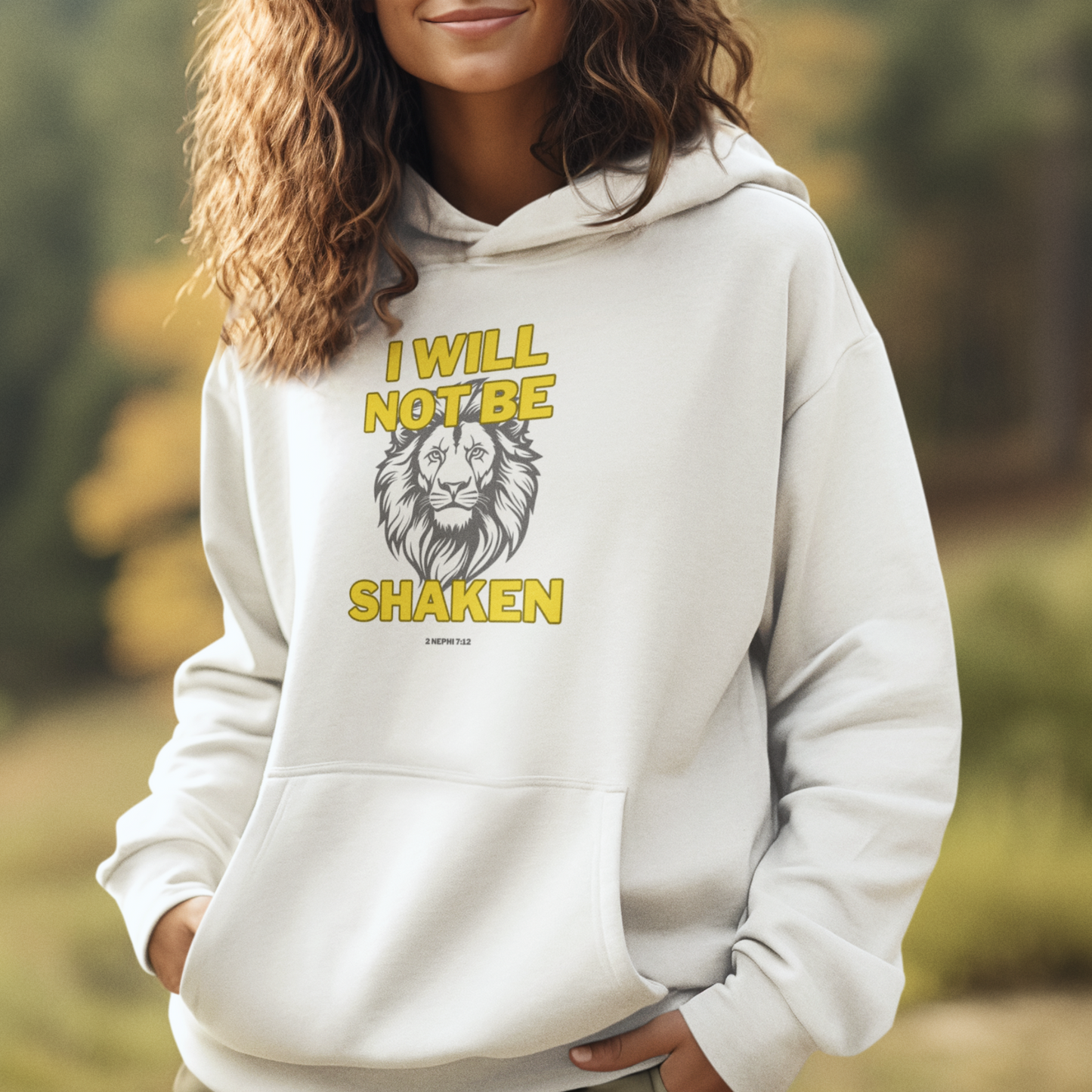 I Will Not Be Shaken Mid-Weight Unisex Hoodie
