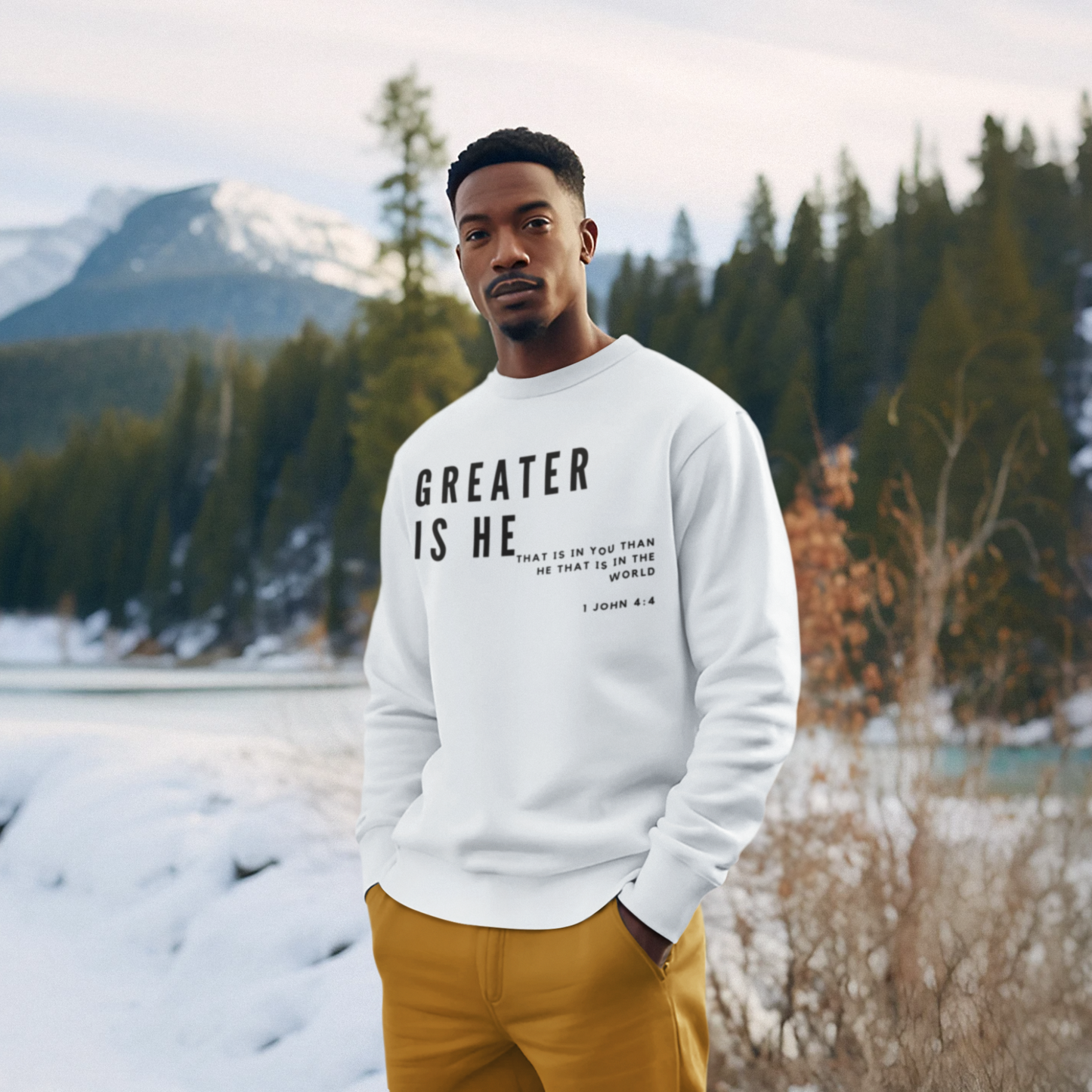 Greater is He Unisex Sweatshirt