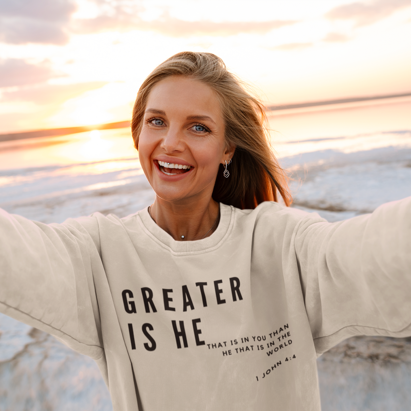 Greater is He Unisex Sweatshirt