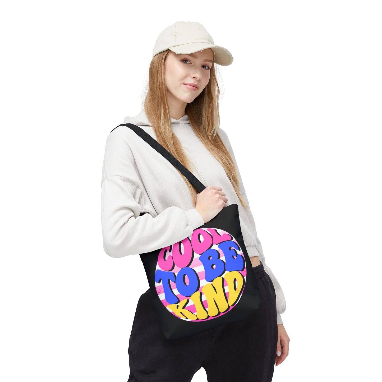 Cool to Be Kind Black Tote Bag