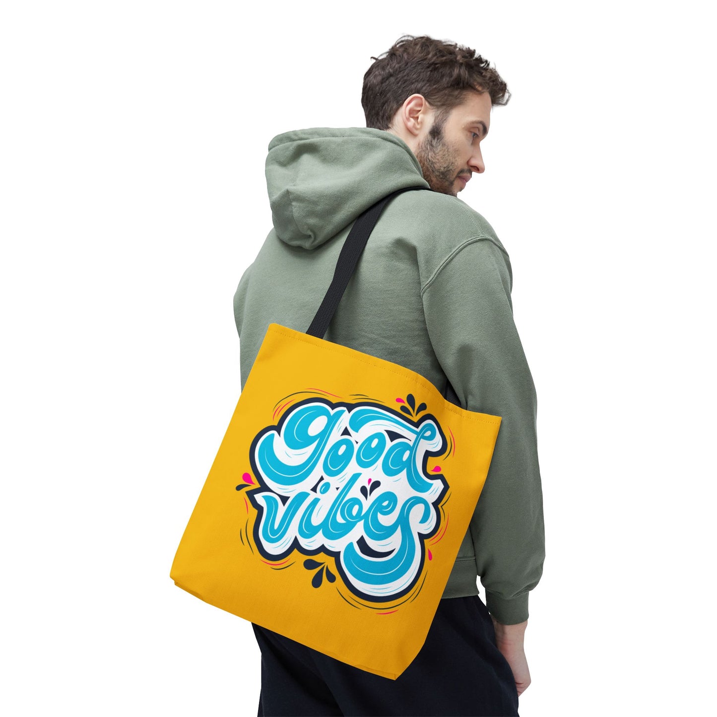 Good Vibes Yellow Tote Bag