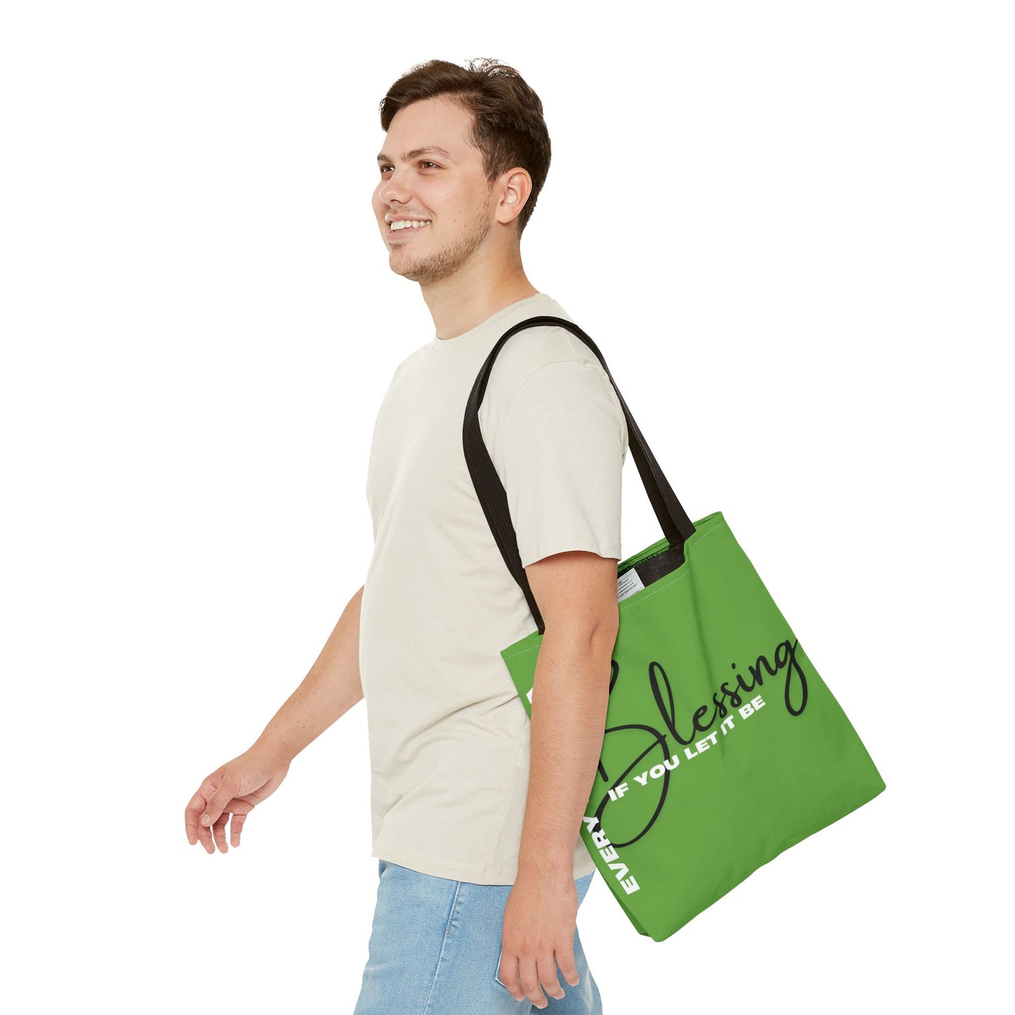 Everyday is a Blessing Green Tote Bag