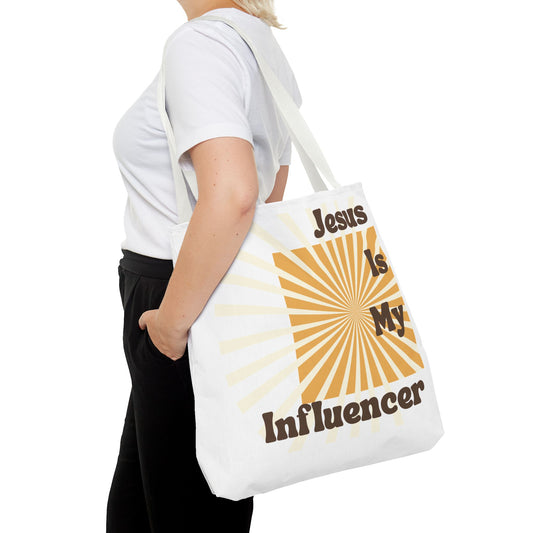 Jesus Is My Influencer Tote Bag
