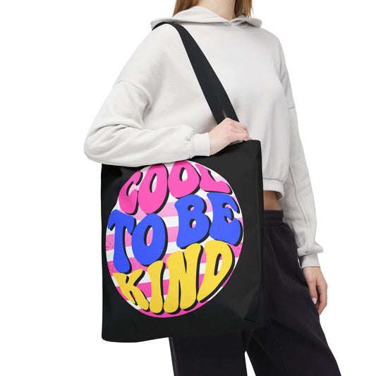 Cool to Be Kind Black Tote Bag