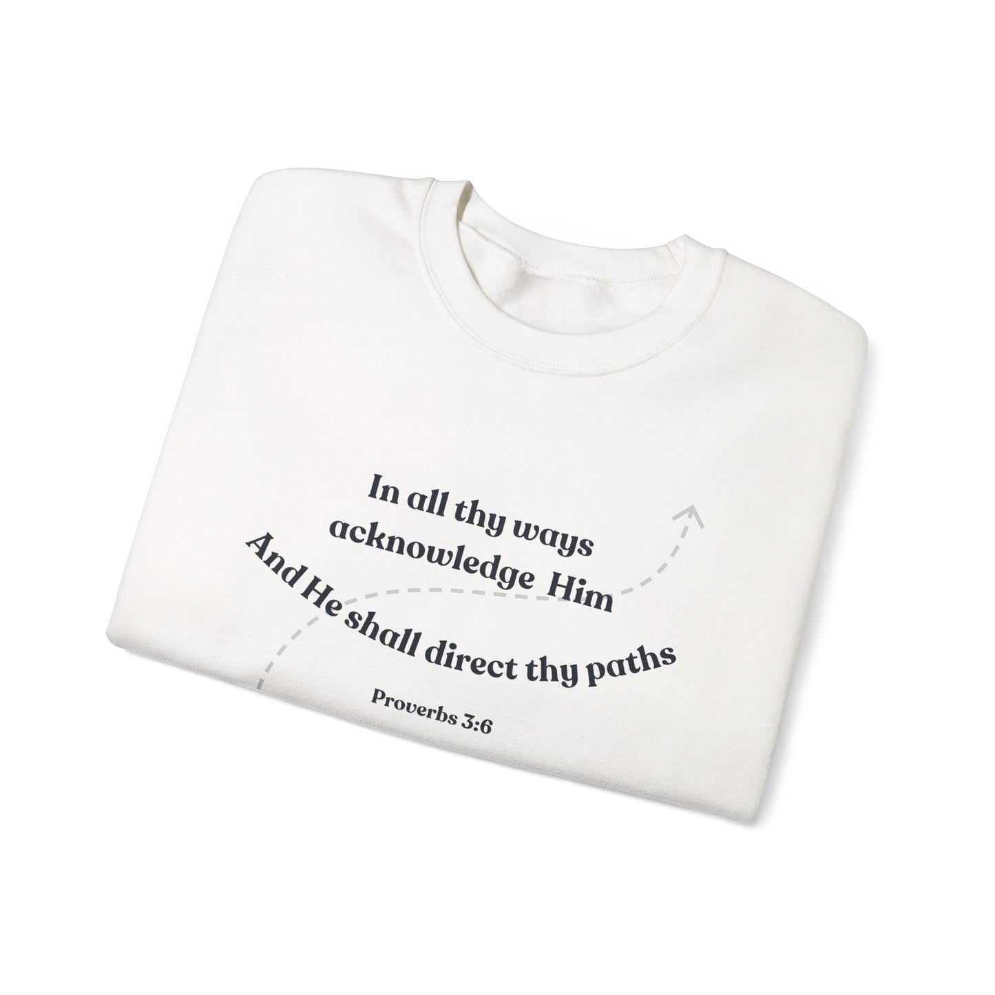 In all thy ways acknowledge Him Unisex Sweatshirt