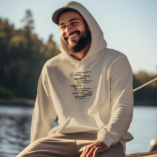 But they that wait upon the Lord Unisex Heavyweight Hoodie
