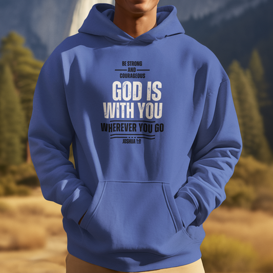 Be Strong and Courageous Unisex Heavyweight Hoodie