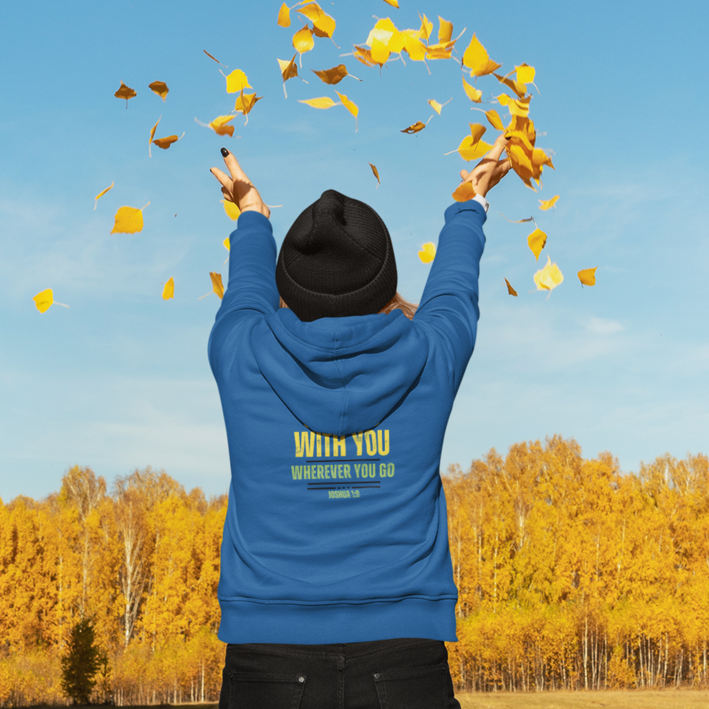 Be Strong and Courageous Heavyweight Unisex Hoodie