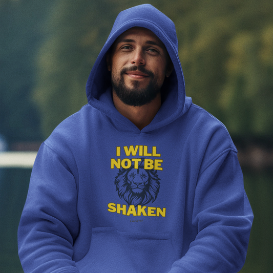 I Will Not Be Shaken Mid-Weight Unisex Hoodie