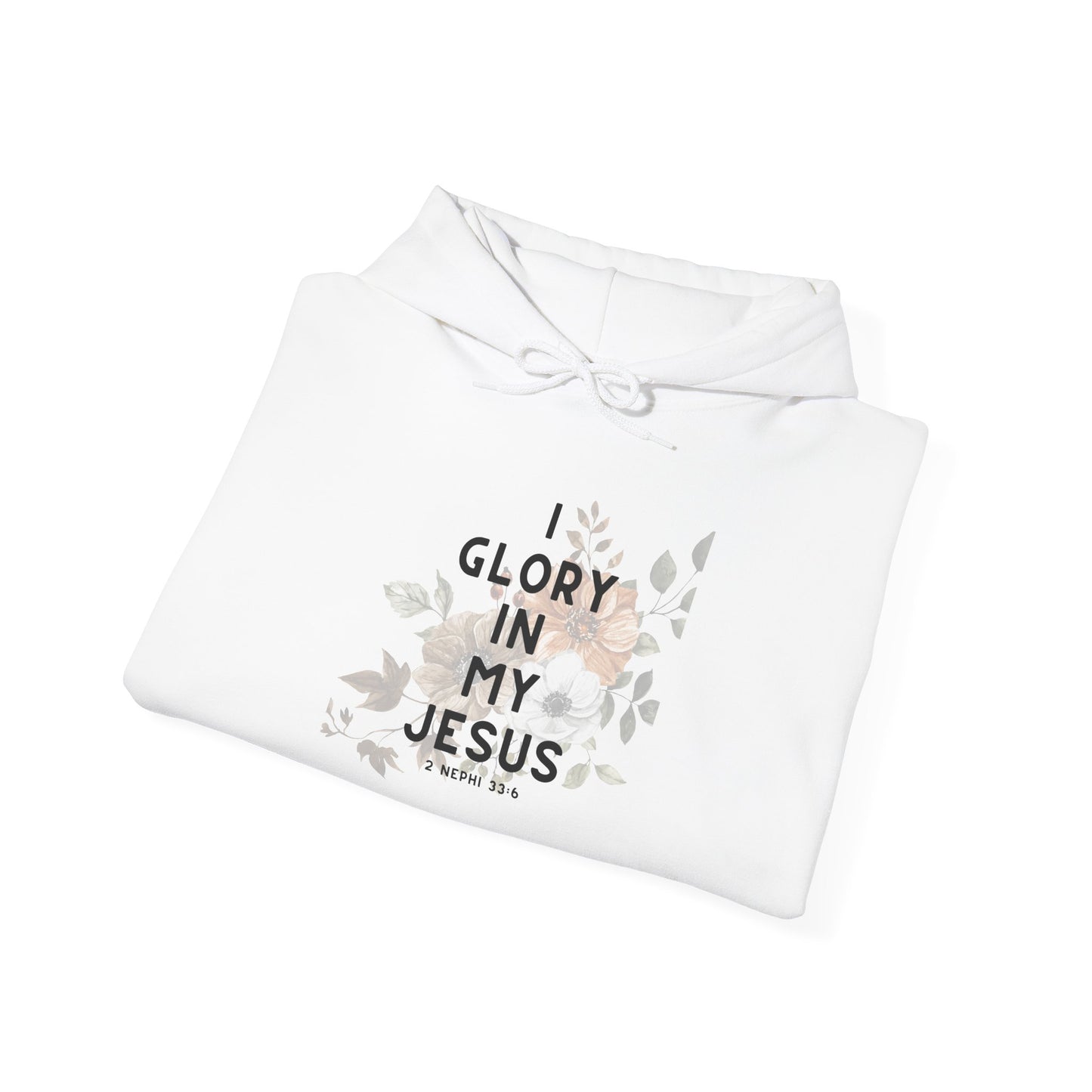 I Glory in My Jesus Mid-Weight Unisex Hoodie