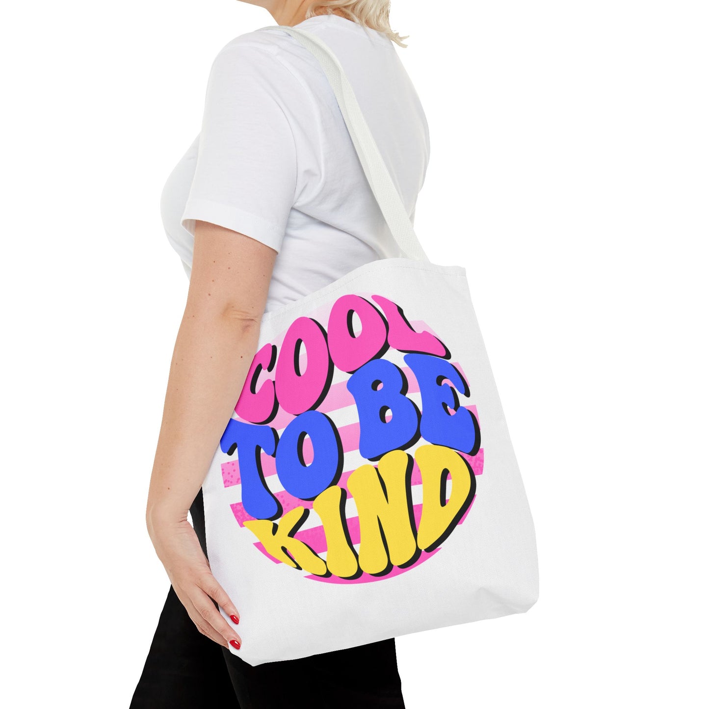 Cool to Be Kind White Tote Bag