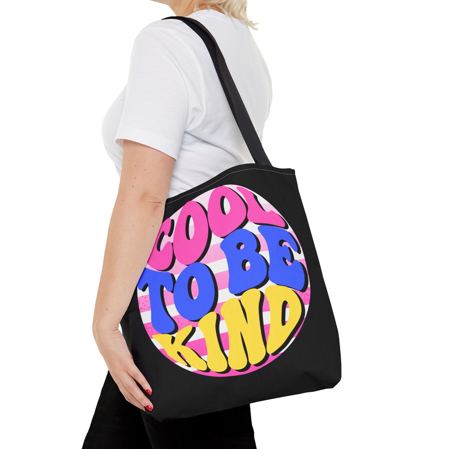 Cool to Be Kind Black Tote Bag
