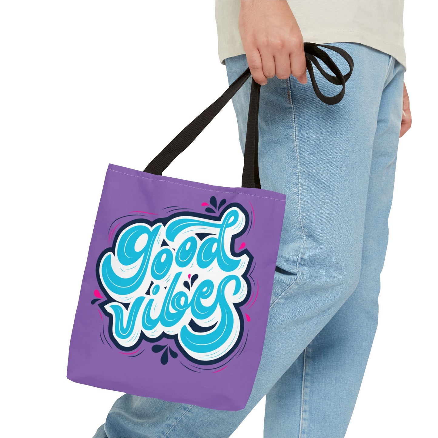 Good Vibes Purple Tote Bag